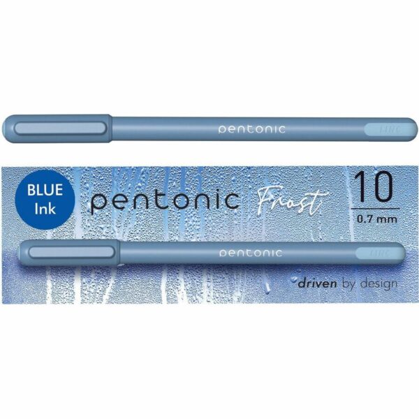 Pentonic soft blue ink rollerball pen refill 1 0 pack