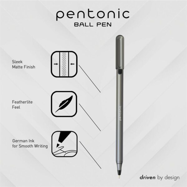 A pen with the words " pentonic ball pen ".