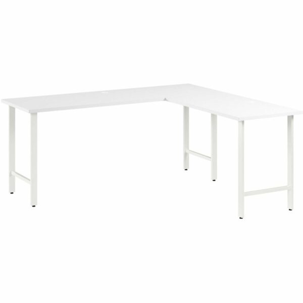 Bush Business Furniture Hustle 72W x 24D L Shaped Computer Desk with Metal Legs