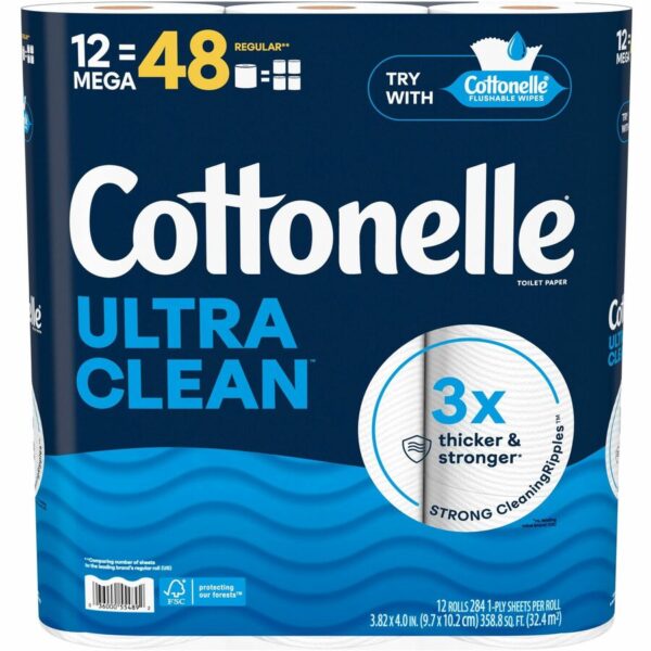 Cottonelle Ultra Clean Toilet Paper - Image 2