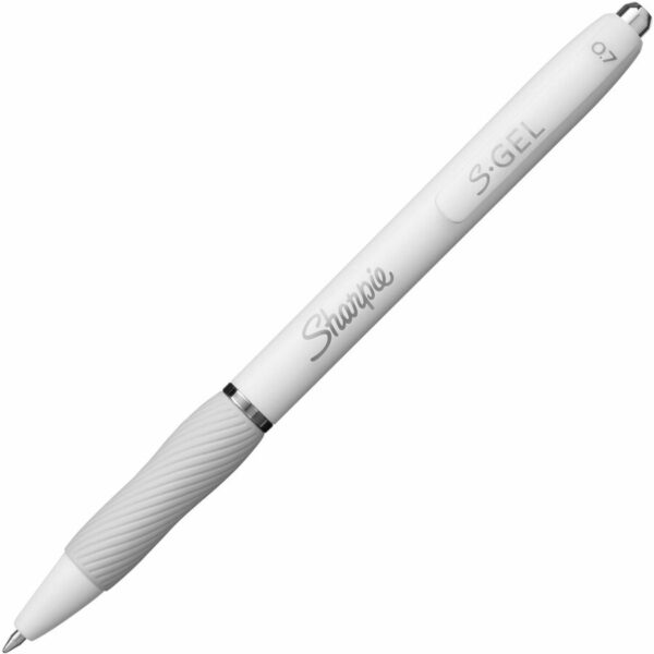 Sharpie S-Gel, White Fashion Barrel, Medium Point (0.7mm) - Image 2