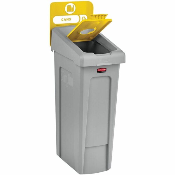 Rubbermaid Commercial Slim Jim Recycling Station 1-Stream Bottles/Cans, 23 Gal - Image 2