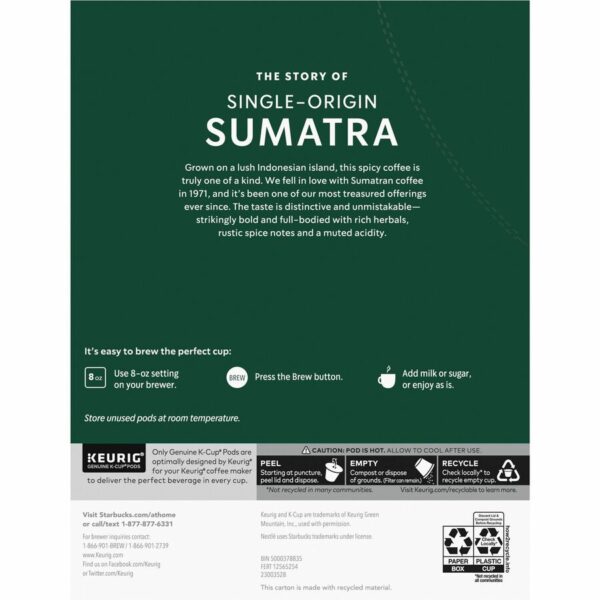 Starbucks® K-Cup Sumatra Coffee - Image 2