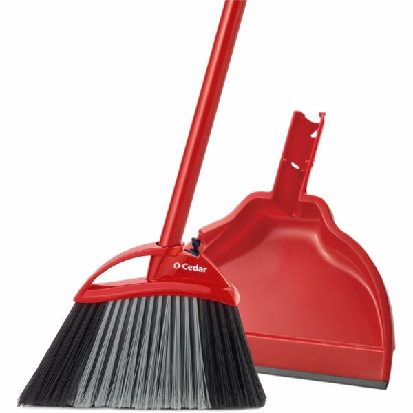 O-Cedar PowerCorner One Sweep Broom with Step-On Dust-Pan