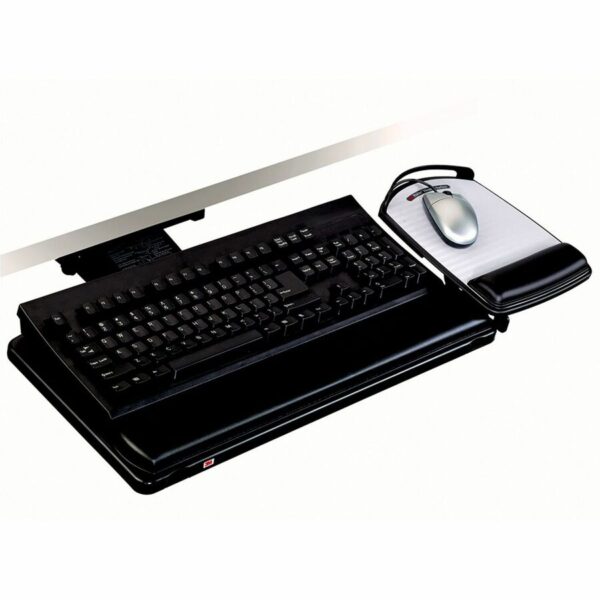 3M Adjustable Keyboard Tray with Adjustable Keyboard and Mouse Platform