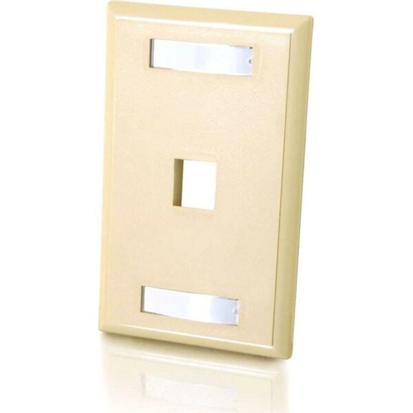 C2G 1 Socket Keystone Network/Multimedia Faceplate