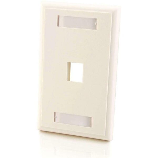 C2G 1 Socket Keystone Network/Multimedia Faceplate