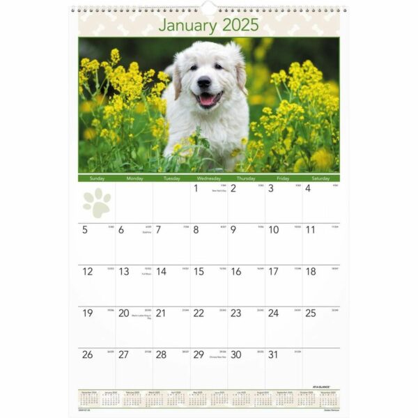 At-A-Glance Puppies Wall Calendar - Image 6