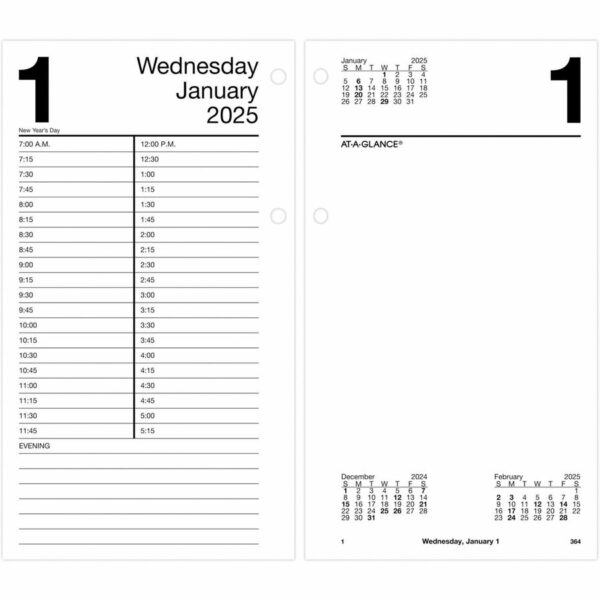 At-A-Glance Loose-Leaf Desk Calendar Refill