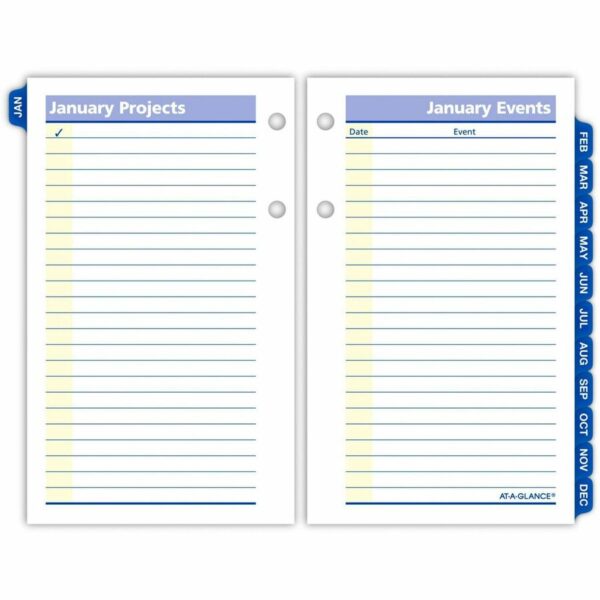 At-A-Glance QuickNotes Loose-Leaf Desk Calendar Refill - Image 3