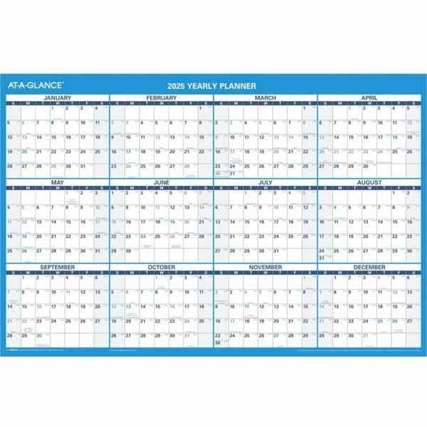 At-A-Glance Horizontal Reversible Erasable Wall Calendar - Image 3