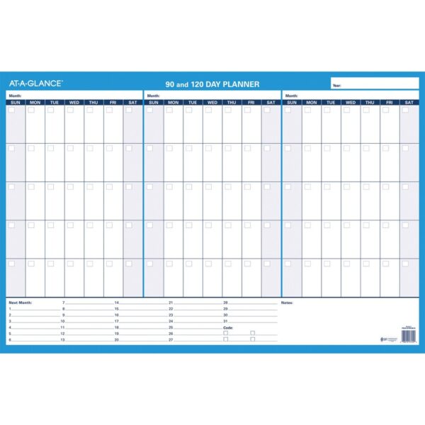 At-A-Glance 90/120-Day Erasable Wall Planner - Image 2