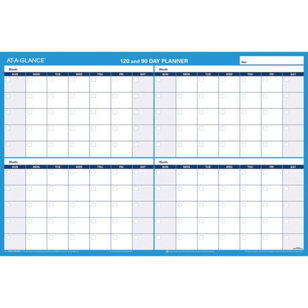 At-A-Glance 90/120-Day Erasable Wall Planner - Image 3