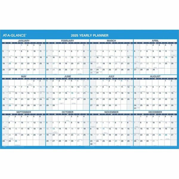 At-A-Glance Horizontal Reversible Erasable Wall Calendar - Image 3