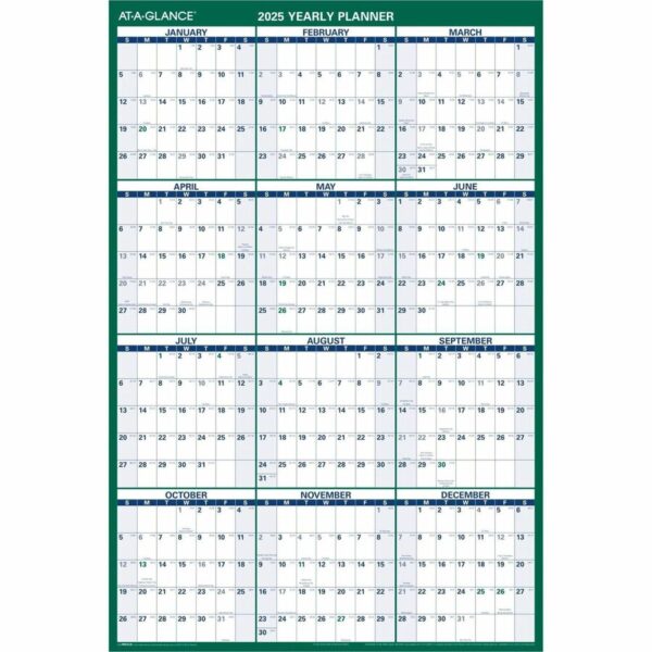 At-A-Glance Vertical Reversible Erasable Wall Calendar - Image 3