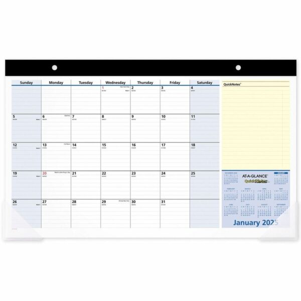 At-A-Glance QuickNotes Compact Monthly Desk Pad Calendar