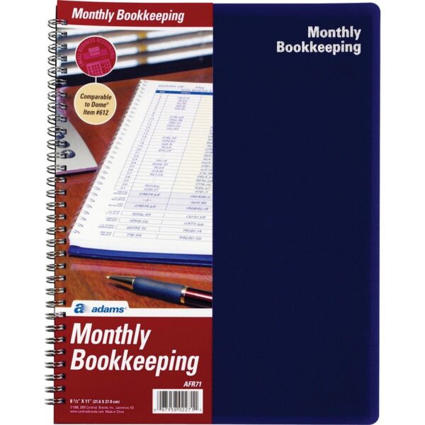 Adams Monthly Bookkeeping Record Book - Image 2