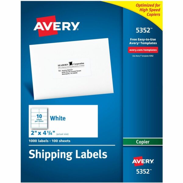 Avery Shipping Label