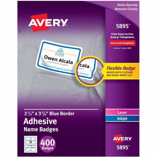 Avery Adhesive Name Badges