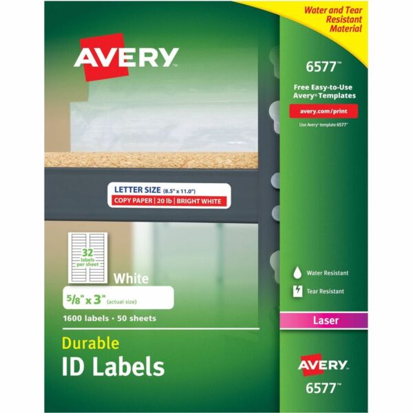 Avery Permanent Durable ID Laser Labels