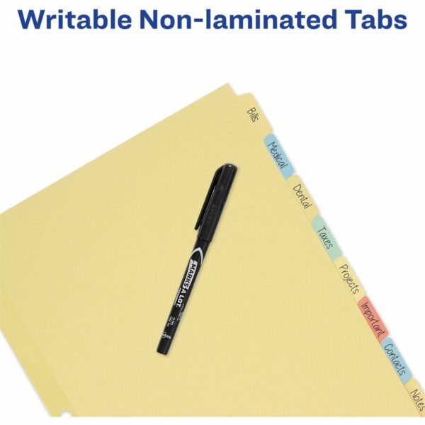 Avery® Plain Tab Write-On Dividers - Image 2