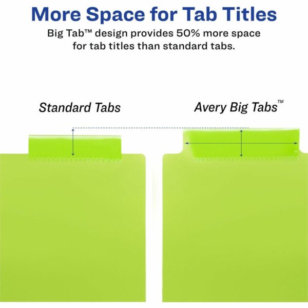 Avery Big Tab Insertable 2-Pocket Dividers - Image 4