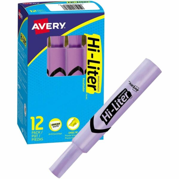 Avery® Desk Style HI-LITER®, Fluorescent Purple