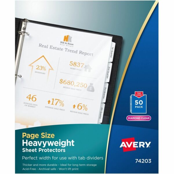 Avery® Page Size Sheet Protectors