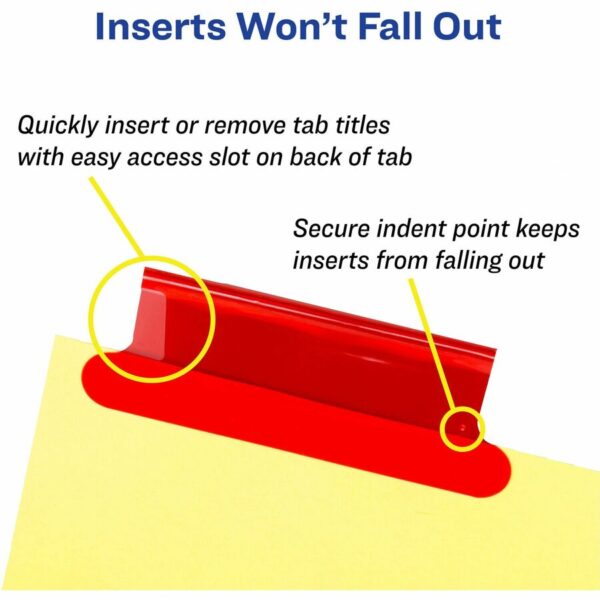 Avery Insertable 5-Tab Dividers - Image 2