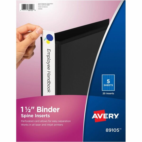 Avery® Binder Spine Inserts