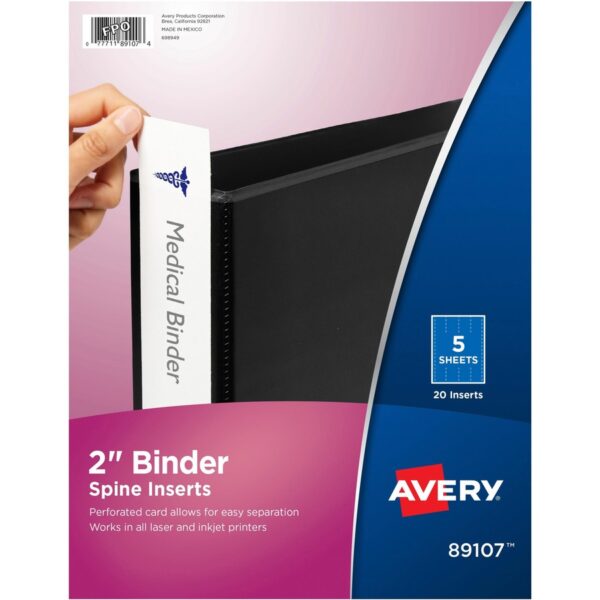 Avery® Binder Spine Inserts