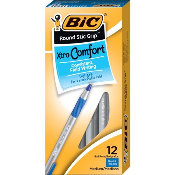 BIC Round Stic Grip Ballpoint Pen - Image 2