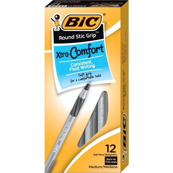 BIC Round Stic Grip Ballpoint Pen - Image 2