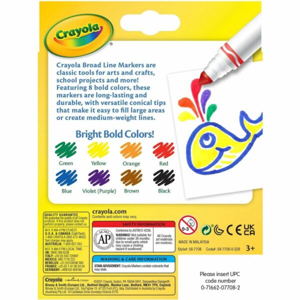 Crayola Classic Colors Broad Line Markers - Image 2