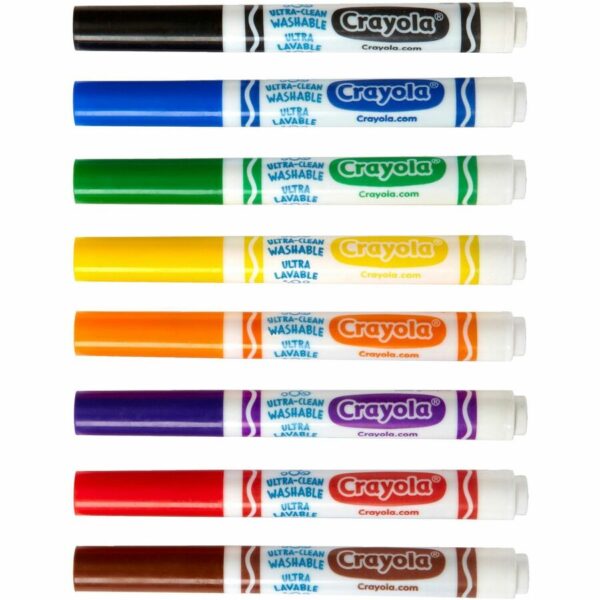 Crayola 8-Color Ultra-Clean Washable Marker Classpack - Image 2