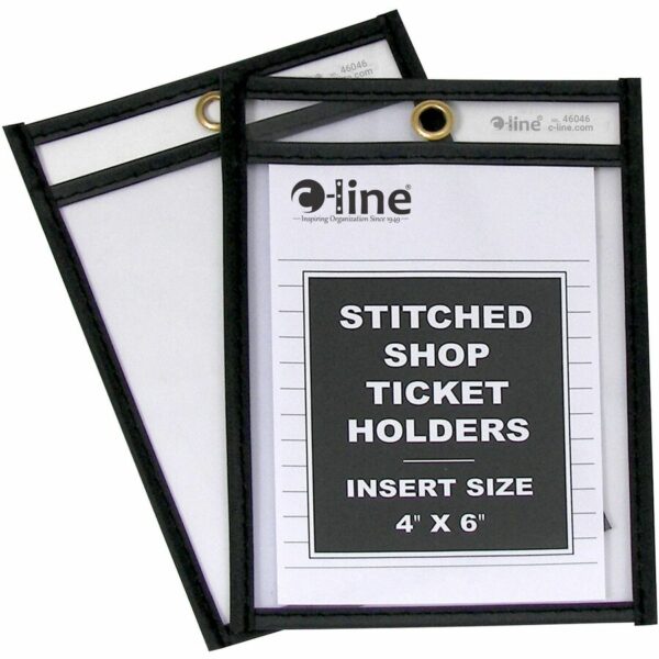 C-Line Stitched Vinyl Shop Ticket Holders