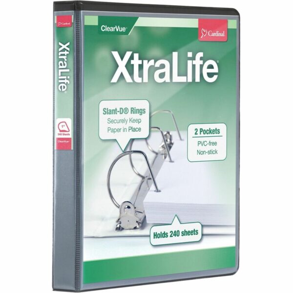 Cardinal Xtralife ClearVue Locking Slant-D Binders