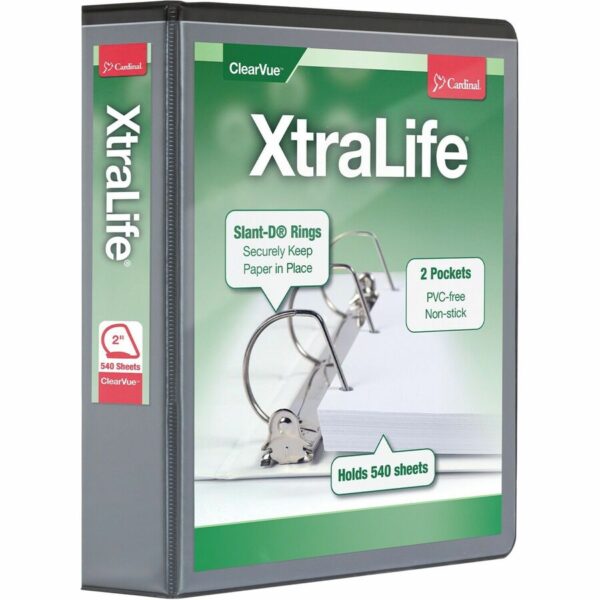 Cardinal Xtralife ClearVue Locking Slant-D Binders