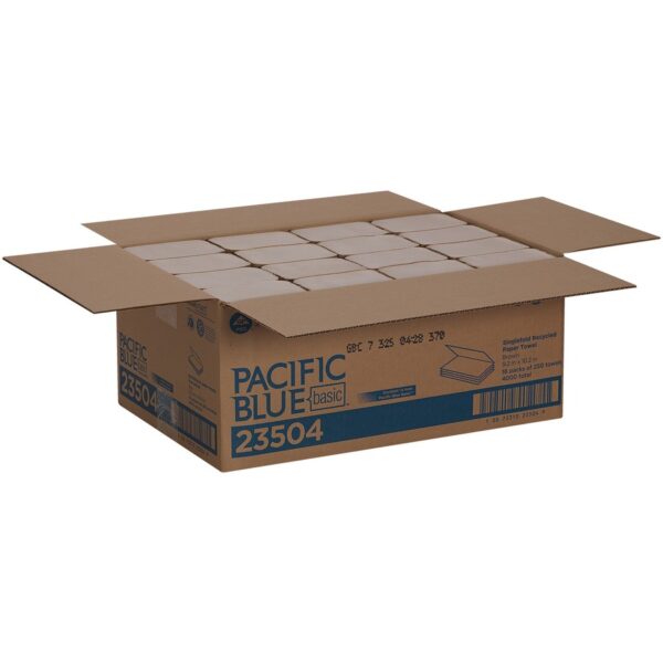 Pacific Blue Basic S-Fold Recycled Paper Towels - Image 2