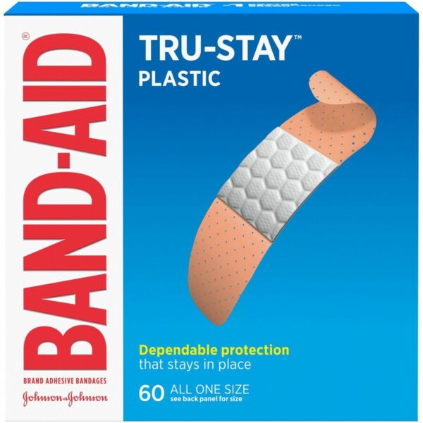 Band-Aid Tru-Stay Plastic Strips Adhesive Bandages