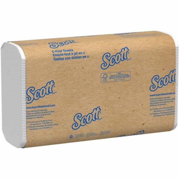 Scott Essential C Fold Paper Towels with Fast-Drying Absorbency Pockets