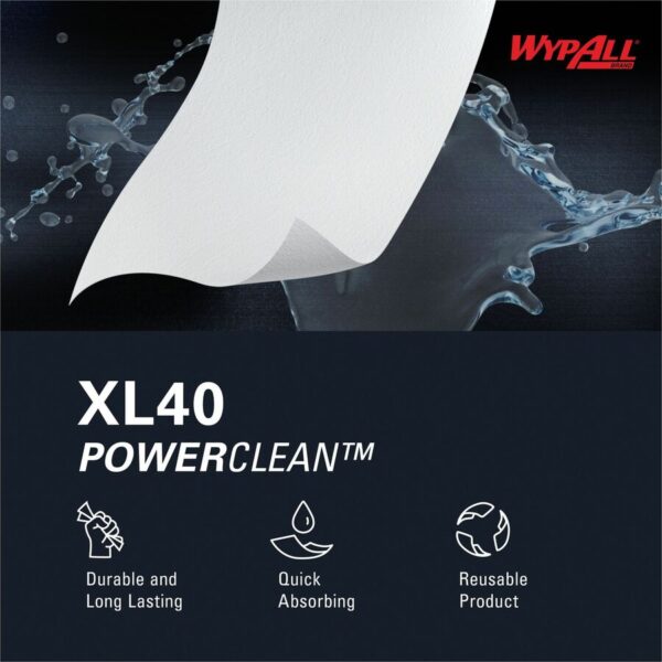 Wypall PowerClean L40 Extra Absorbent Towels - Image 2