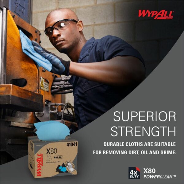 Wypall PowerClean X80 Heavy Duty Cloths - Brag Box - Image 4