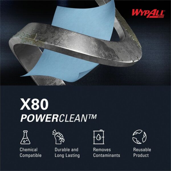 Wypall PowerClean X80 Heavy Duty Cloths - Brag Box - Image 5