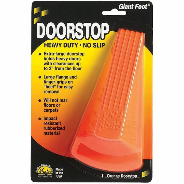 Giant Foot Doorstop - Orange