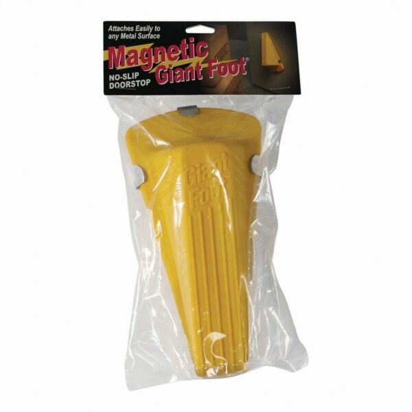 Giant Foot Magnetic Doorstop - Yellow