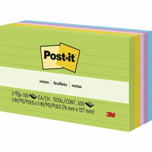 Post-it® Notes Original Lined Notepads - Floral Fantasy Color Collection - Image 2