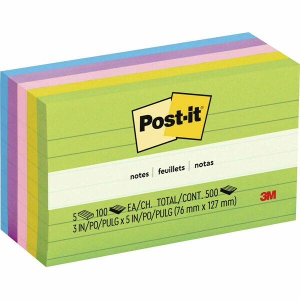 Post-it® Notes Original Lined Notepads - Floral Fantasy Color Collection - Image 3