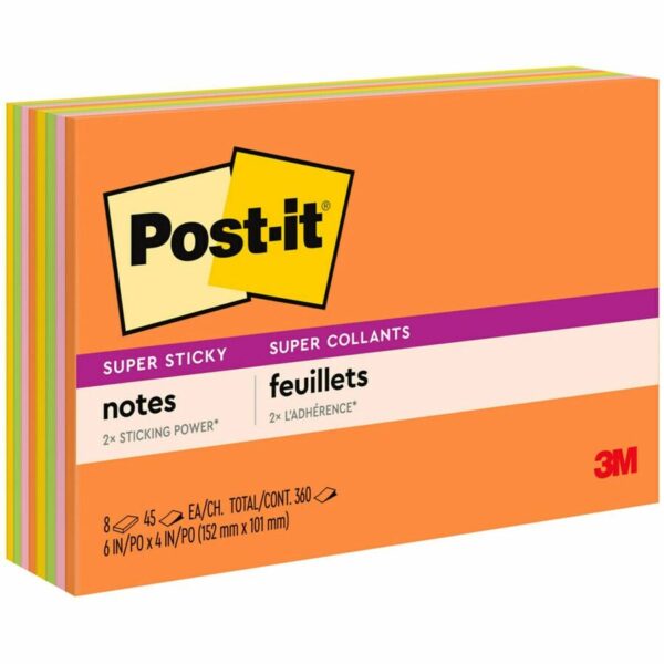 Post-it® Super Stick Notes - Energy Boost Color Collection