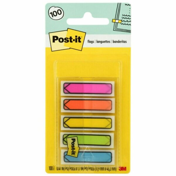 Post-it® Arrow Flags in On-the-Go Dispenser - Bright Colors